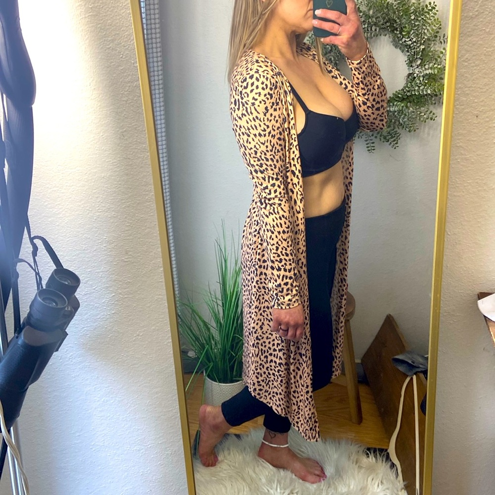 Animal print duster from local bkitique